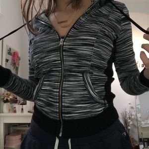 Hollister Black & White tight jacket